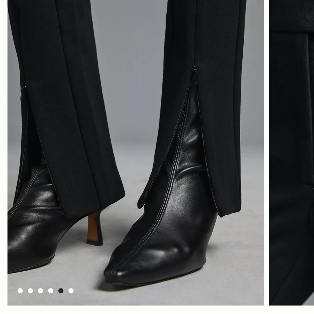 Anthropologie Maeve Ankle-Zip Pants Black in Size 16
